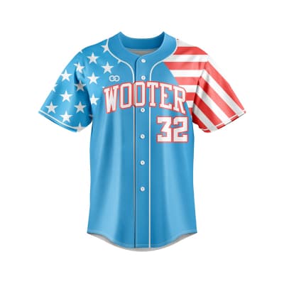 Buy Custom Lightweight Full Button Baseball Jerseys Online | Wooter Apparel