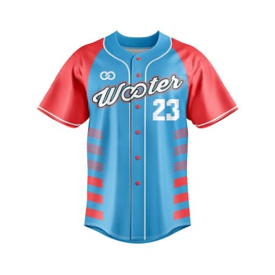 Buy Custom Raglan Sleeve Full Button Baseball Jerseys Online | Wooter Apparel