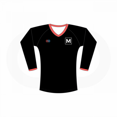 Long Sleeve V-Neck Volleyball Jerseys - Sizing Kits