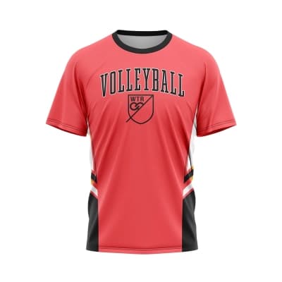 Custom Short Sleeve Crew Neck Volleyball Jerseys