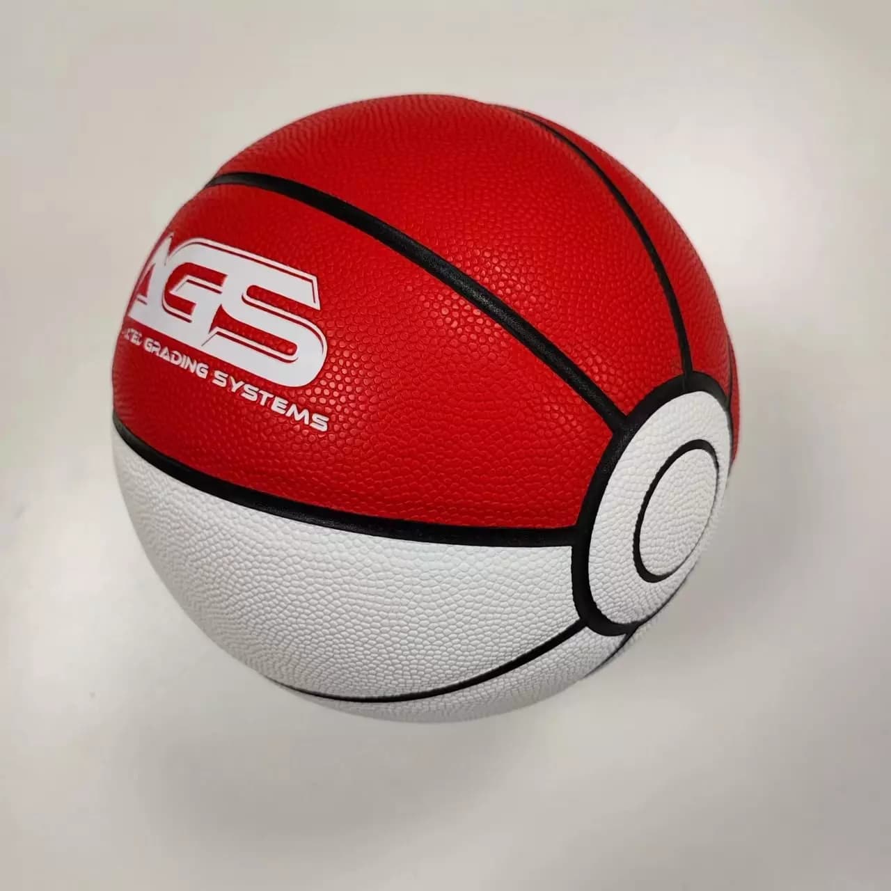 Custom Game Basketballs, Custom Pokemon basketball, Pokeball baskeball, AGS grading basketball