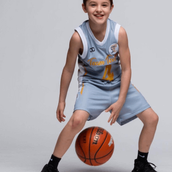Custom Youth Basketball Uniforms | Blue and White Basketball Uniforms | Kids Basketball Uniforms | Wooter Apparel