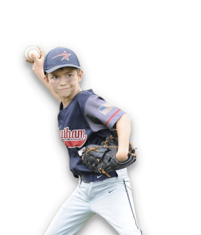 Baseball player wearing custom baseball uniforms | Youth player wearing baseball uniform | Custom baseball uniforms created by Wooter