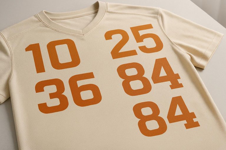 10 Best Fonts for Jersey Numbers 2025