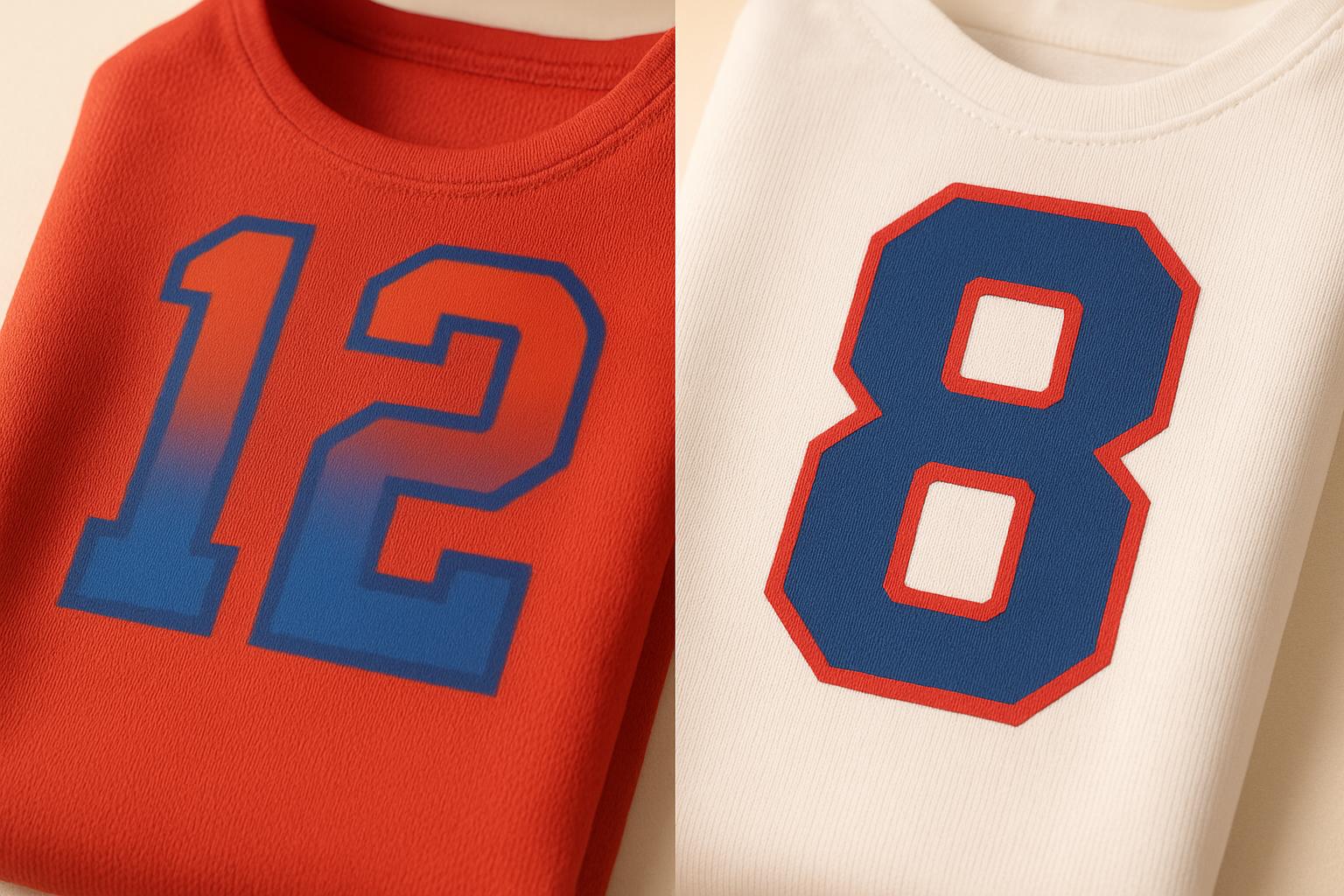 Sublimated Numbers vs. Screen-Printed Numbers