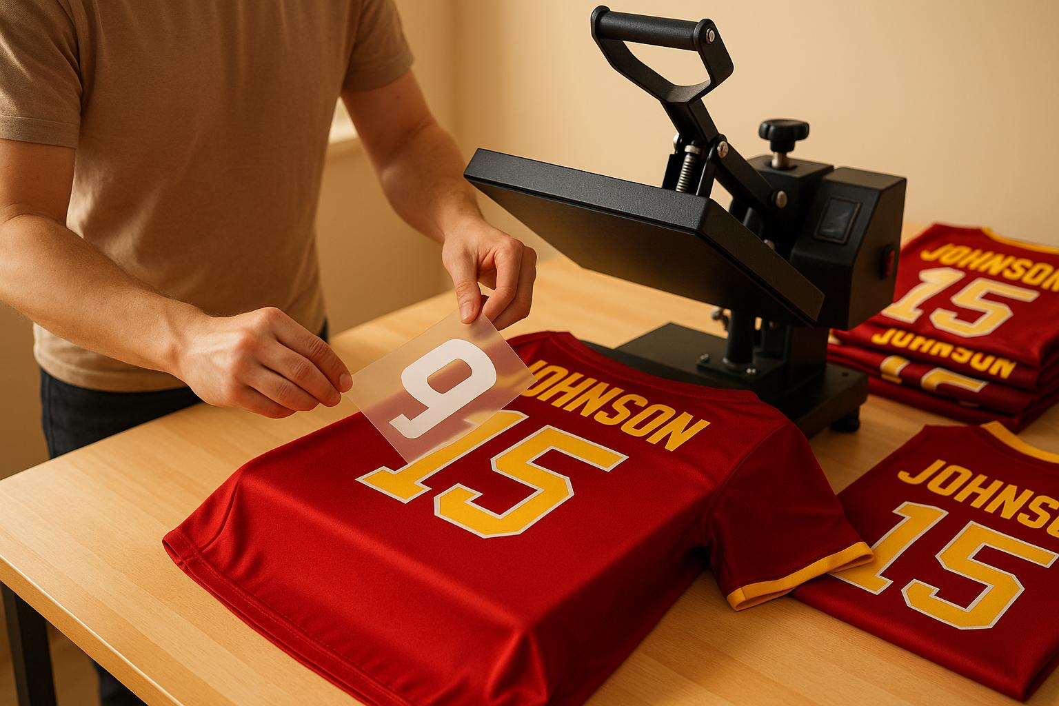 How to Add Names and Numbers to Custom Jerseys