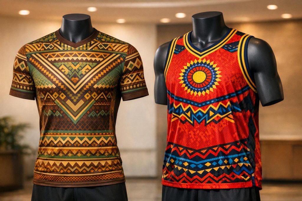 African Patterns for Soccer vs. Basketball Jerseys