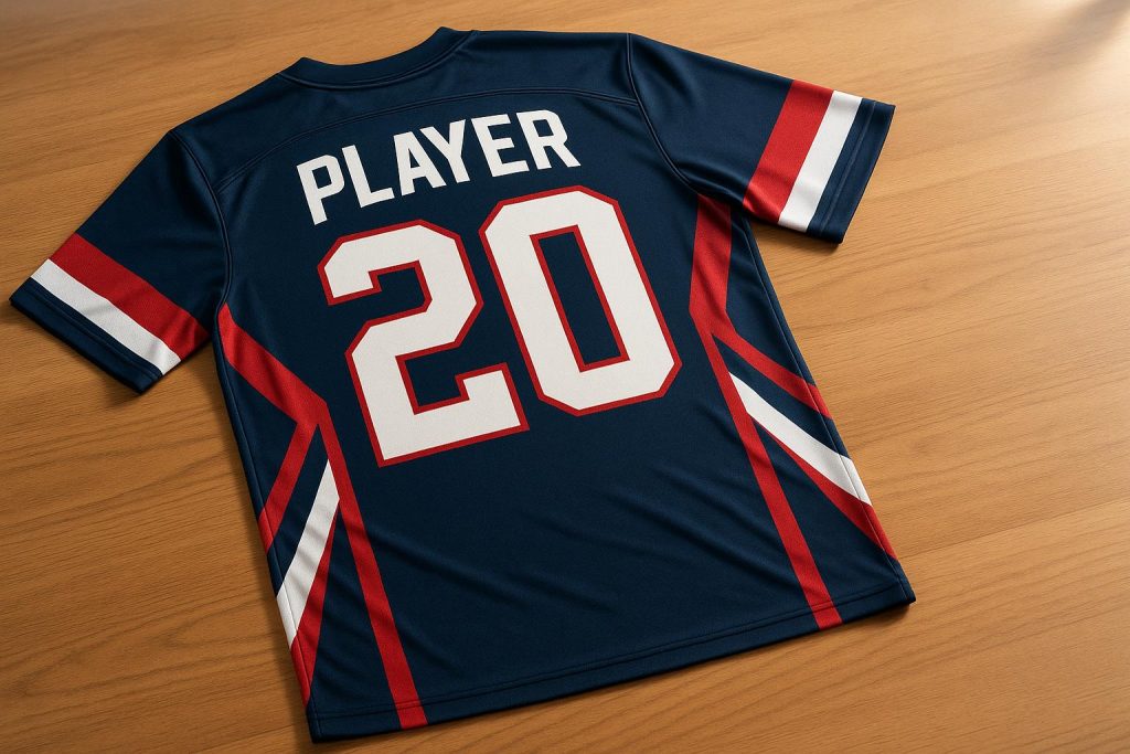 Name and Number Sizing for Sublimated Jerseys