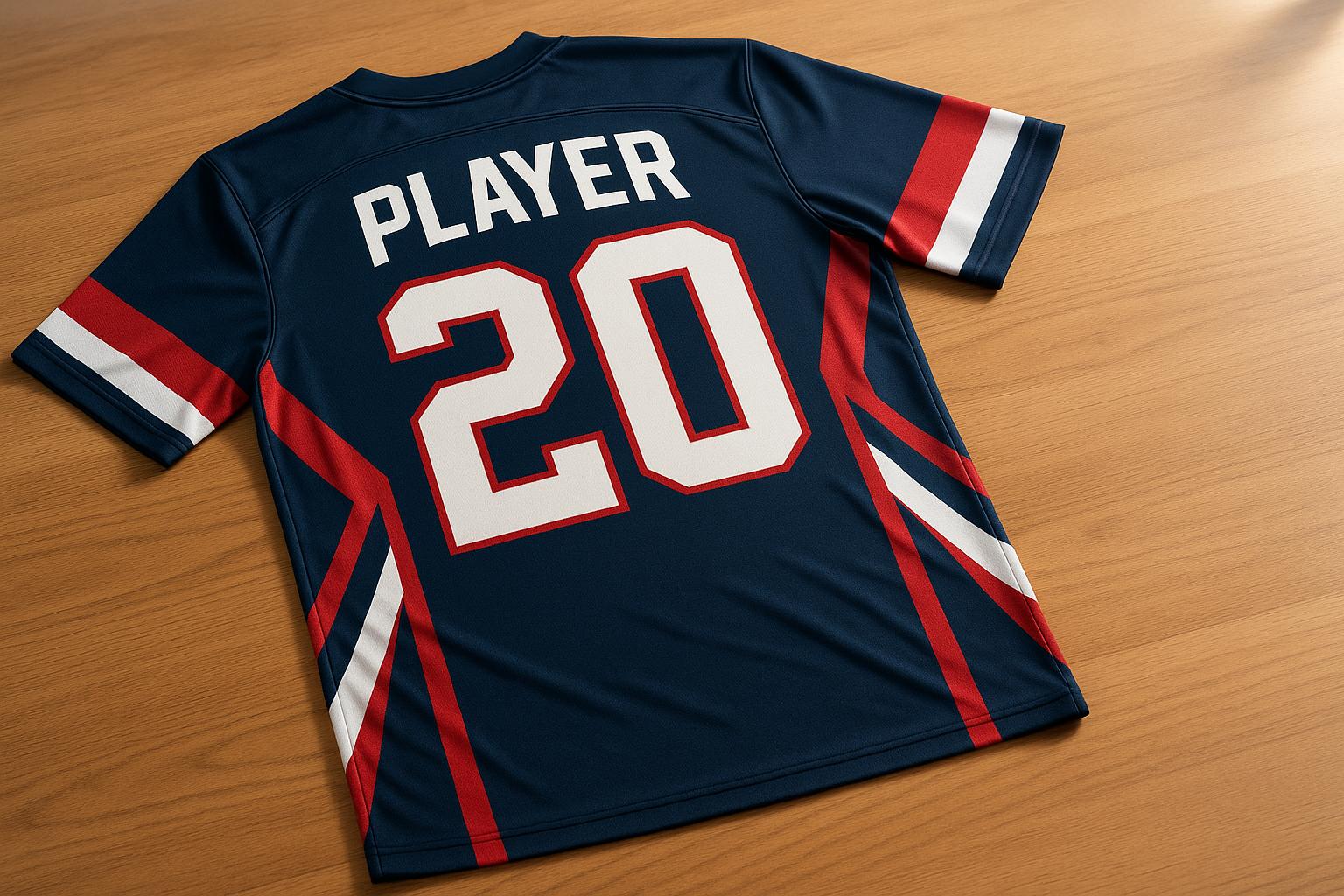 Name and Number Sizing for Sublimated Jerseys