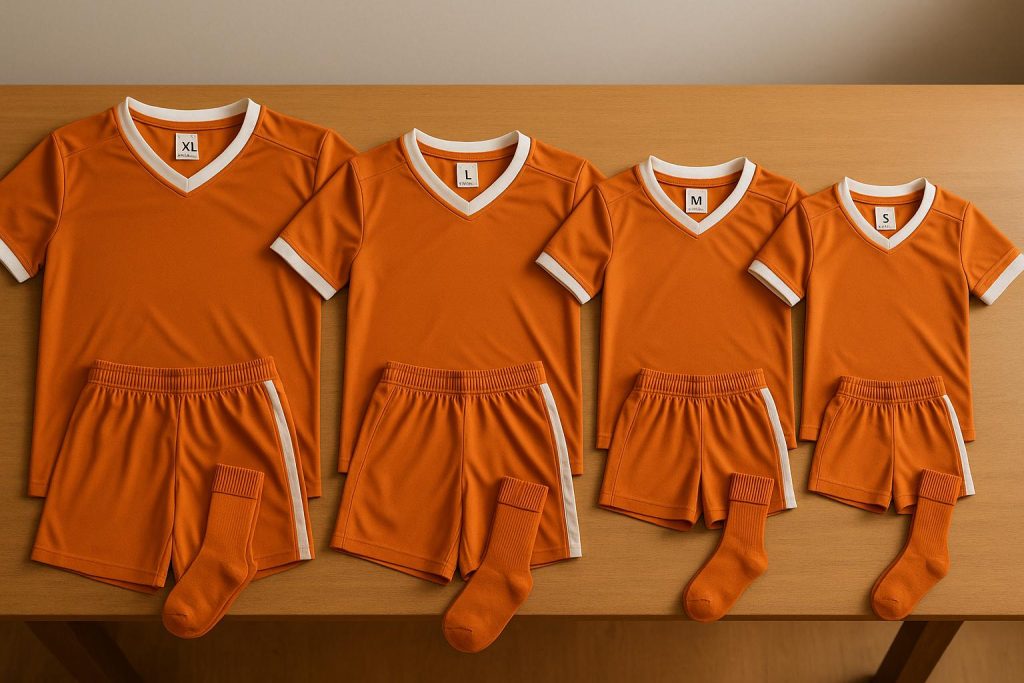 Sports Team Uniform Size Guide