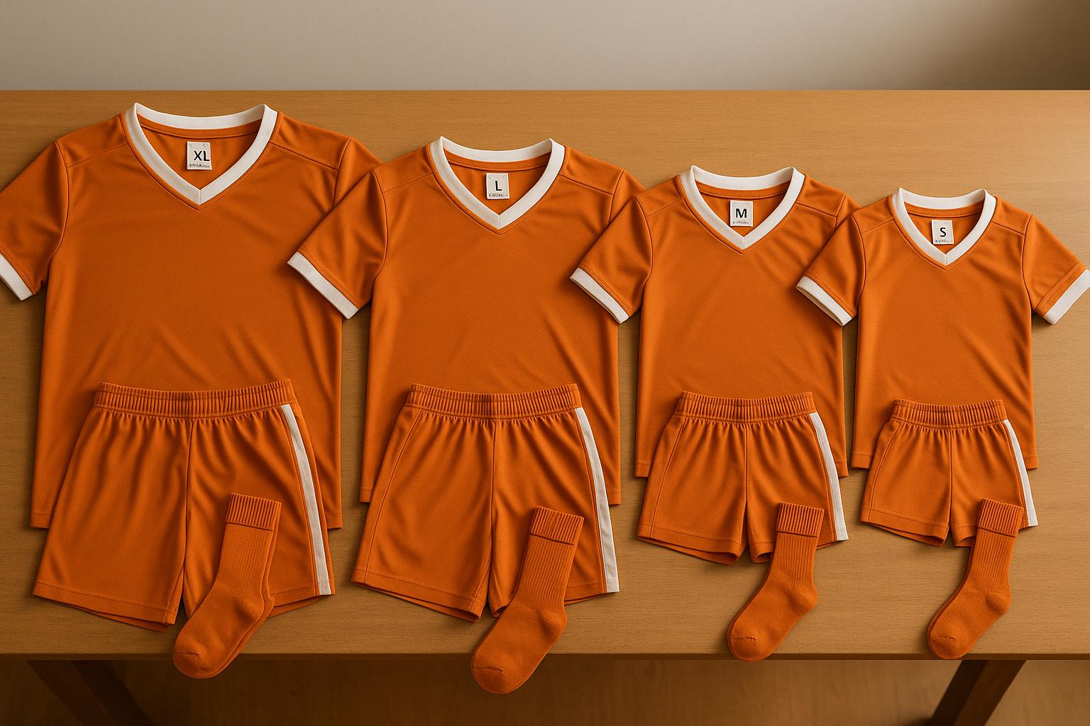 Sports Team Uniform Size Guide