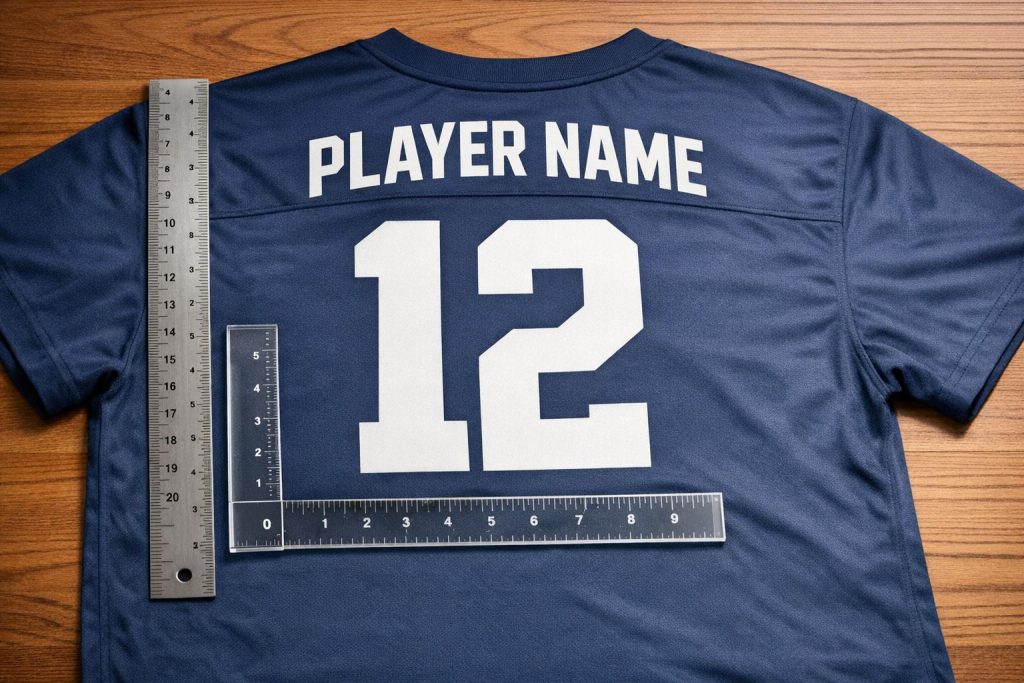 Font Size Guide for Sports Uniforms
