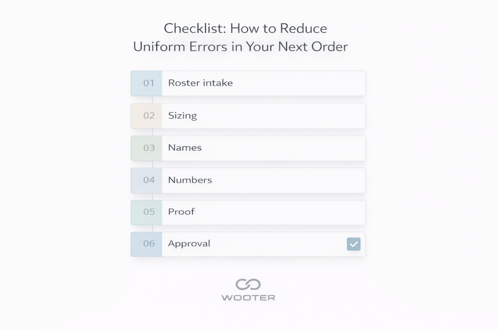 checklist before ordering custom uniforms