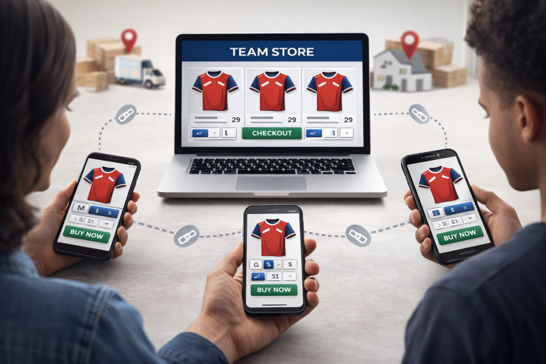 What Is a Team Store One Link, Individual Payments, Direct Shipping