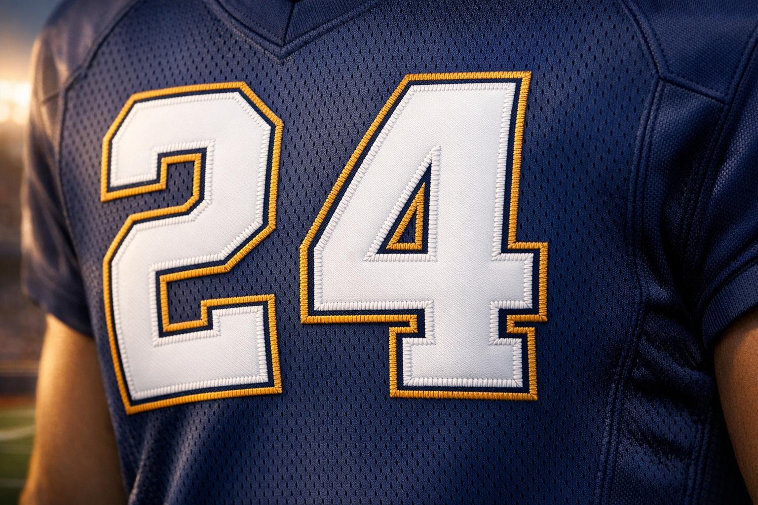Best Fonts for Football Jersey Numbers