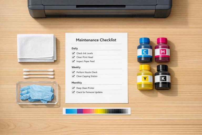 Checklist for Maintaining Sublimation Ink Systems