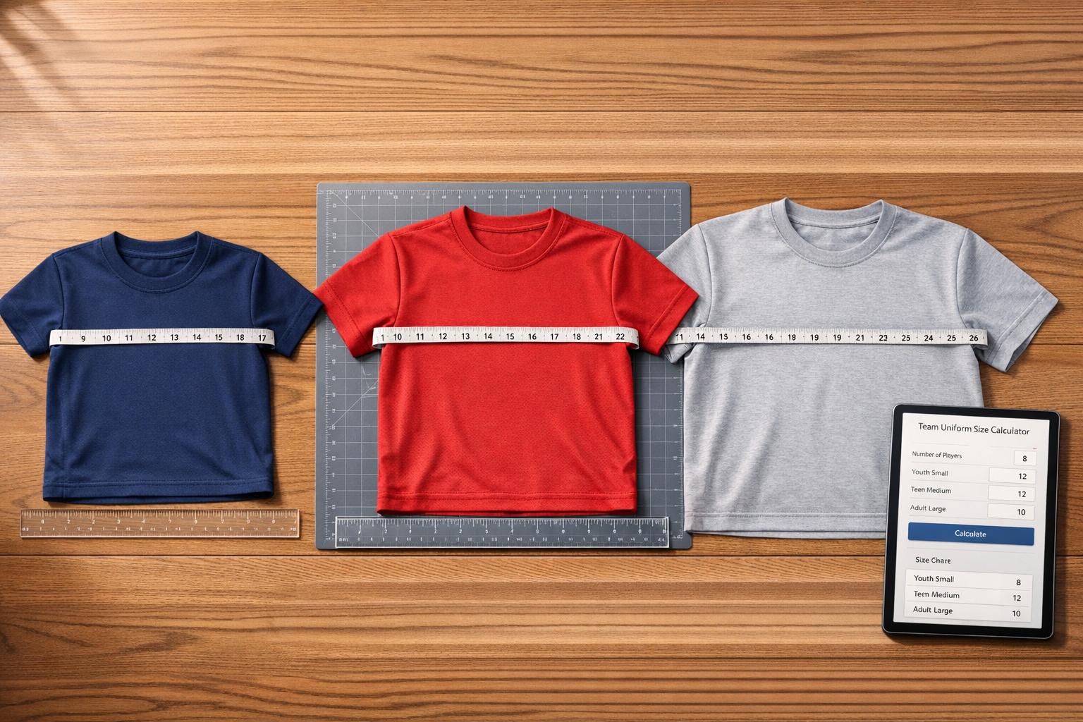 Sports Team Uniform Size Calculator