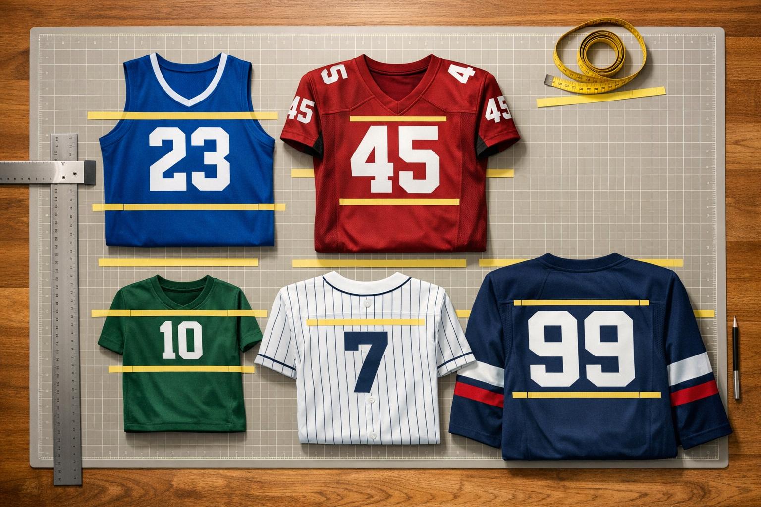 Jersey Number Sizing Standards for Sports Teams