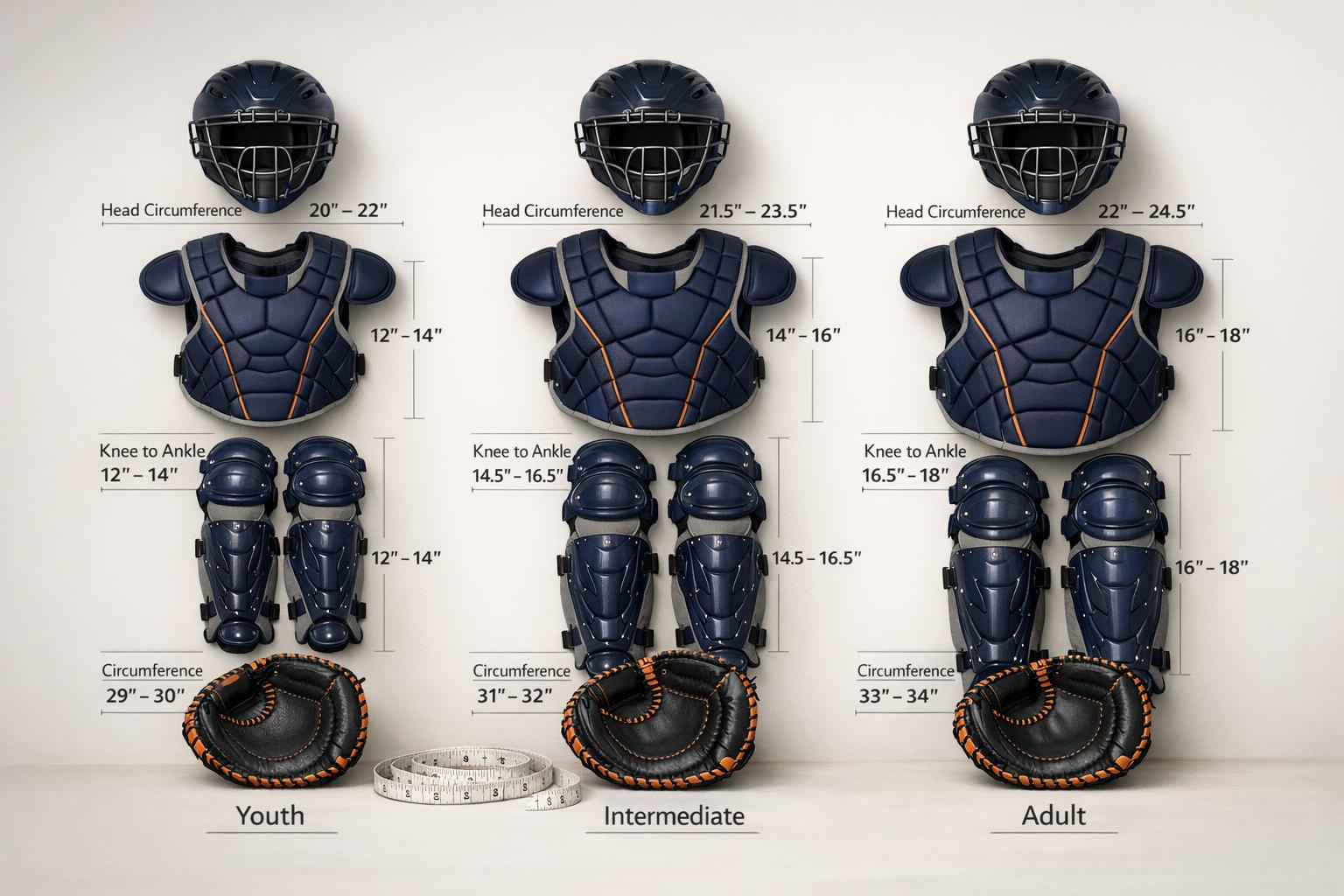 Catcher Gear Sizing Chart: Youth and Adult Explained