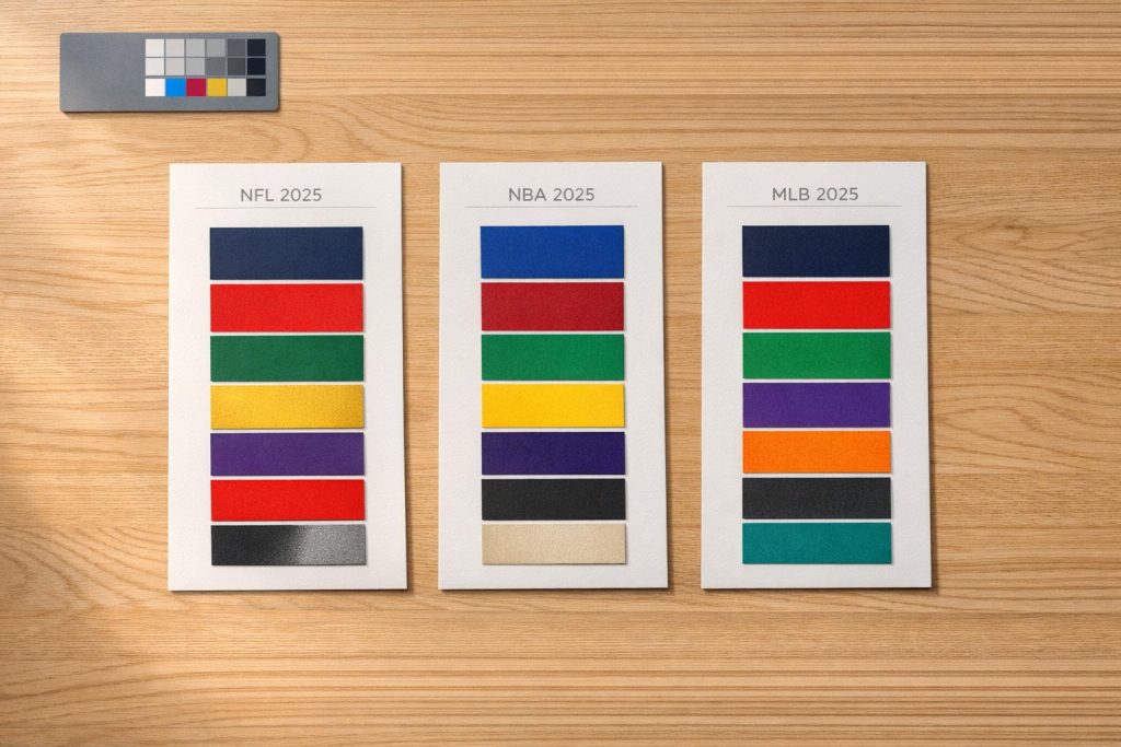 2025 Official Team Colors: NFL, NBA, MLB