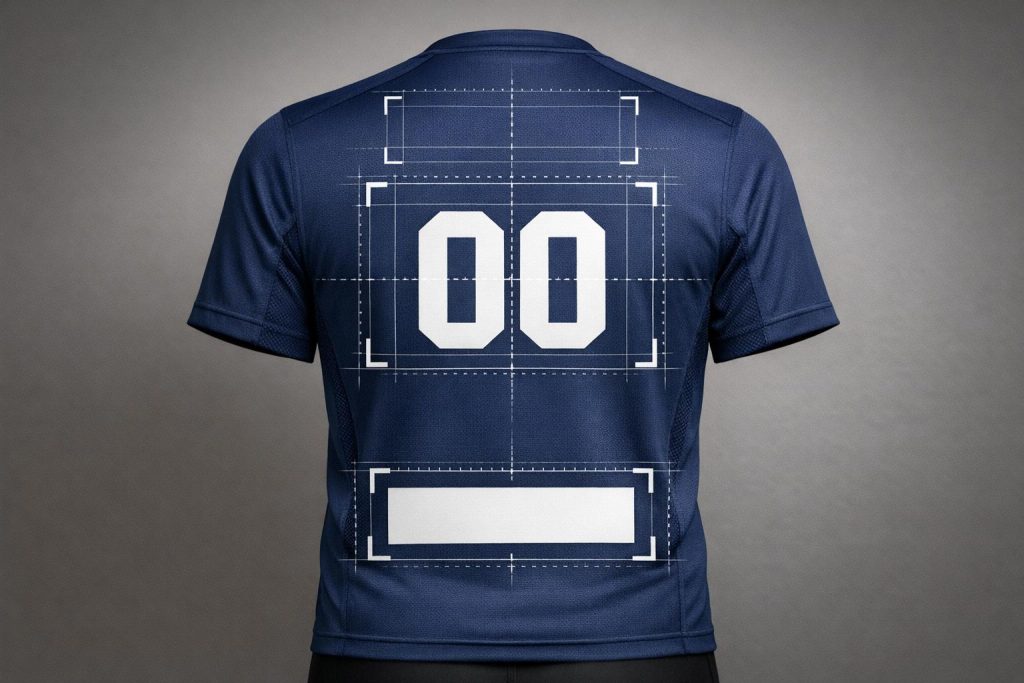 Back Logo Placement Guide for Custom Jerseys