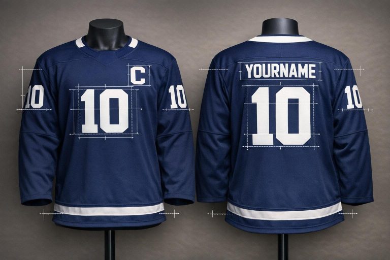 Hockey Jersey Number Placement Rules