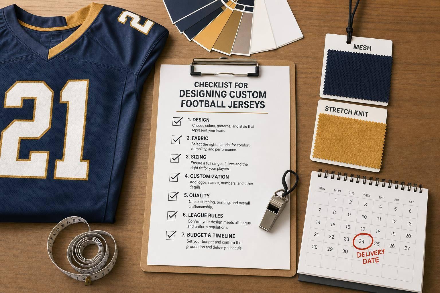 Checklist for Designing Custom Football Jerseys