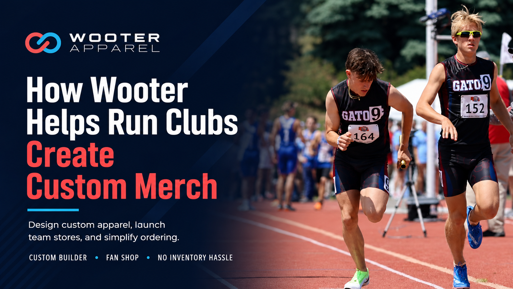 Wooter Apparel helps run clubs create custom merch with apparel design, fan shops, and simplified member ordering.