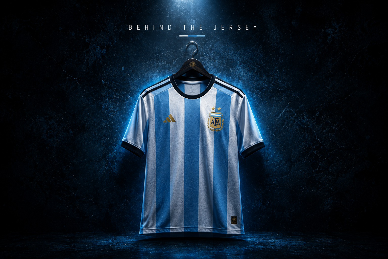 Behind the Jersey series cover featuring an Argentina-inspired World Cup soccer jersey