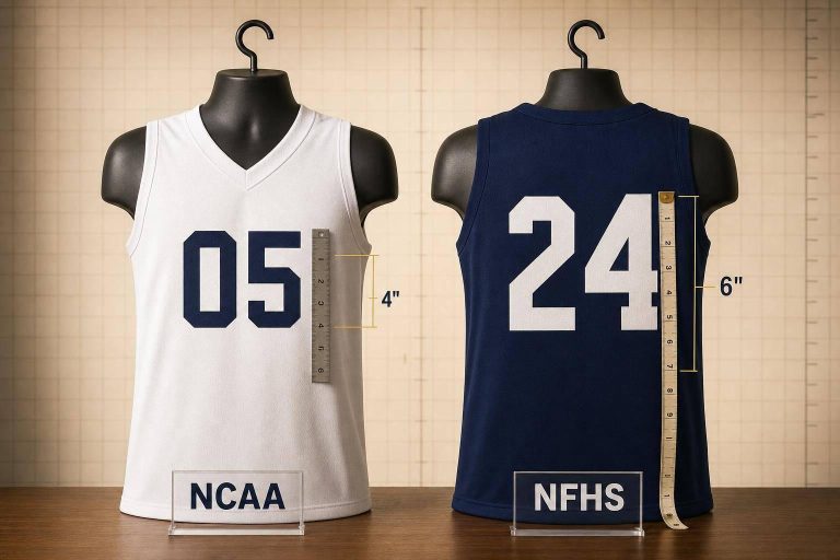 NCAA vs. NFHS Basketball Number Rules