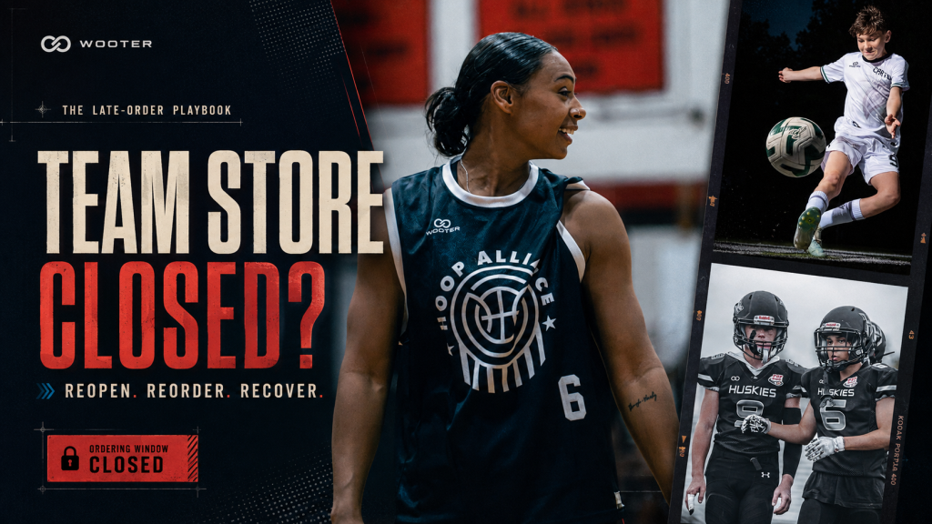 Team Store closed graphic showing the late-order recovery options