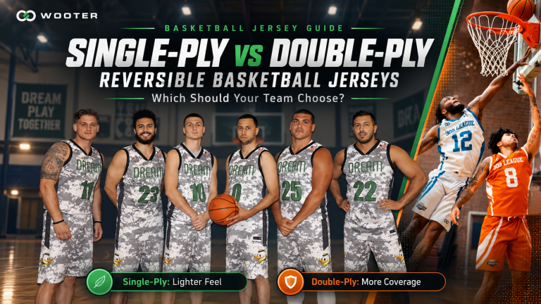 Single-ply vs double-ply reversible basketball jerseys for team uniforms
